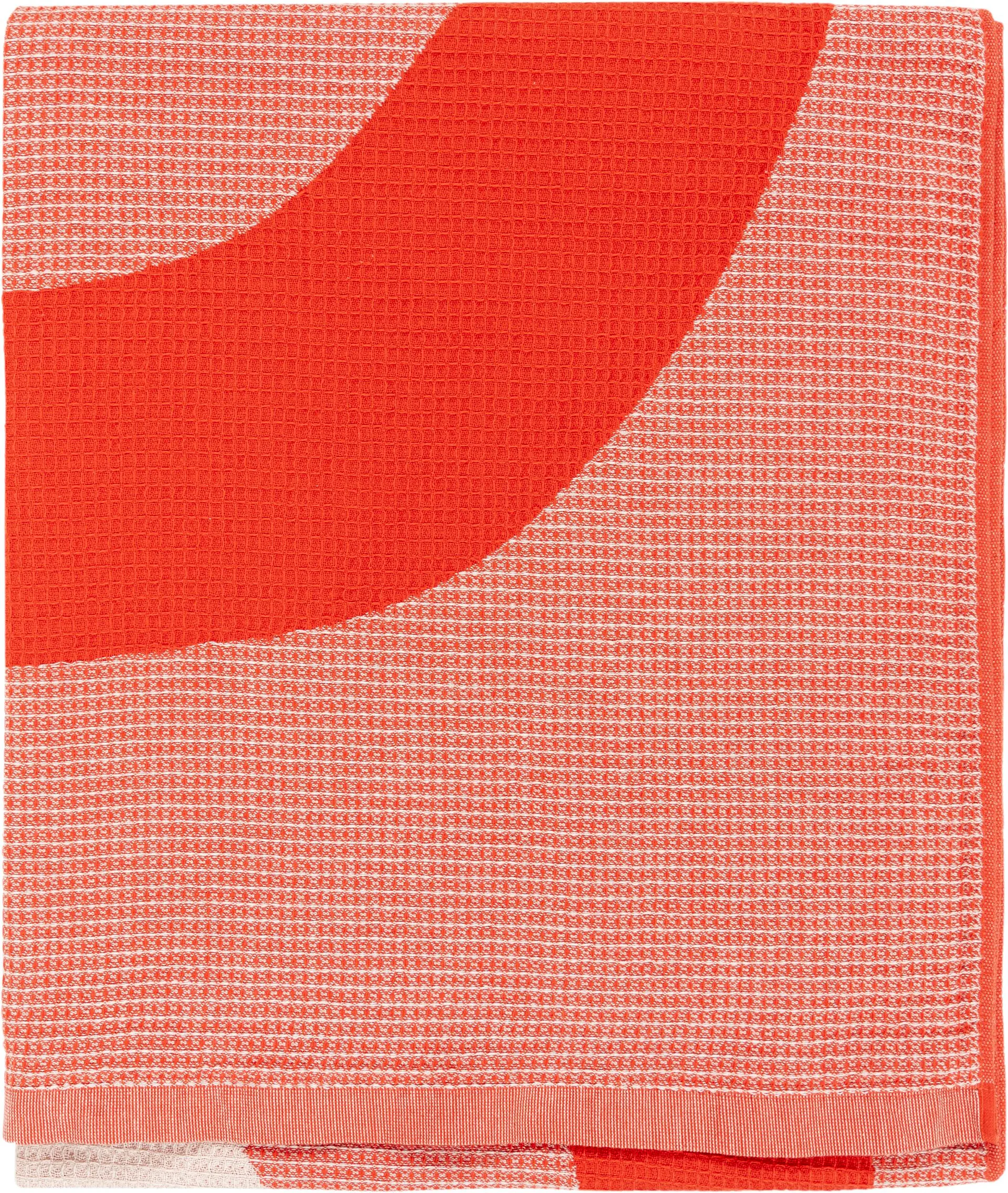 Serviette de plage Melooni 96,5x180 cm, Orange-off white Marimekko