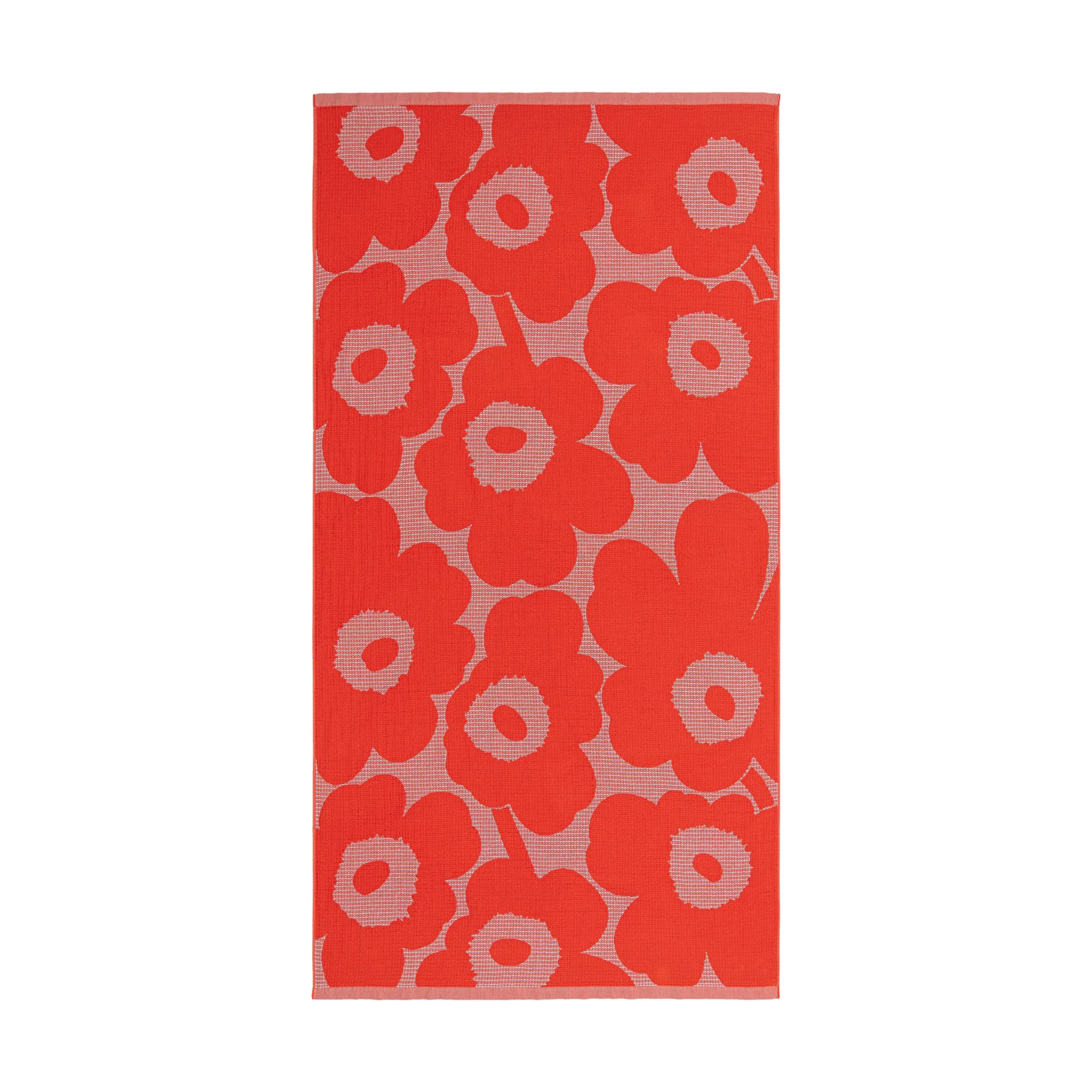 Serviette de plage Unikko 96,5x180 cm, L. blue-orange Marimekko