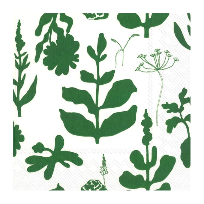 Serviette  Elokuun Varjot 33x33 cm 20-pack - Vert - Marimekko