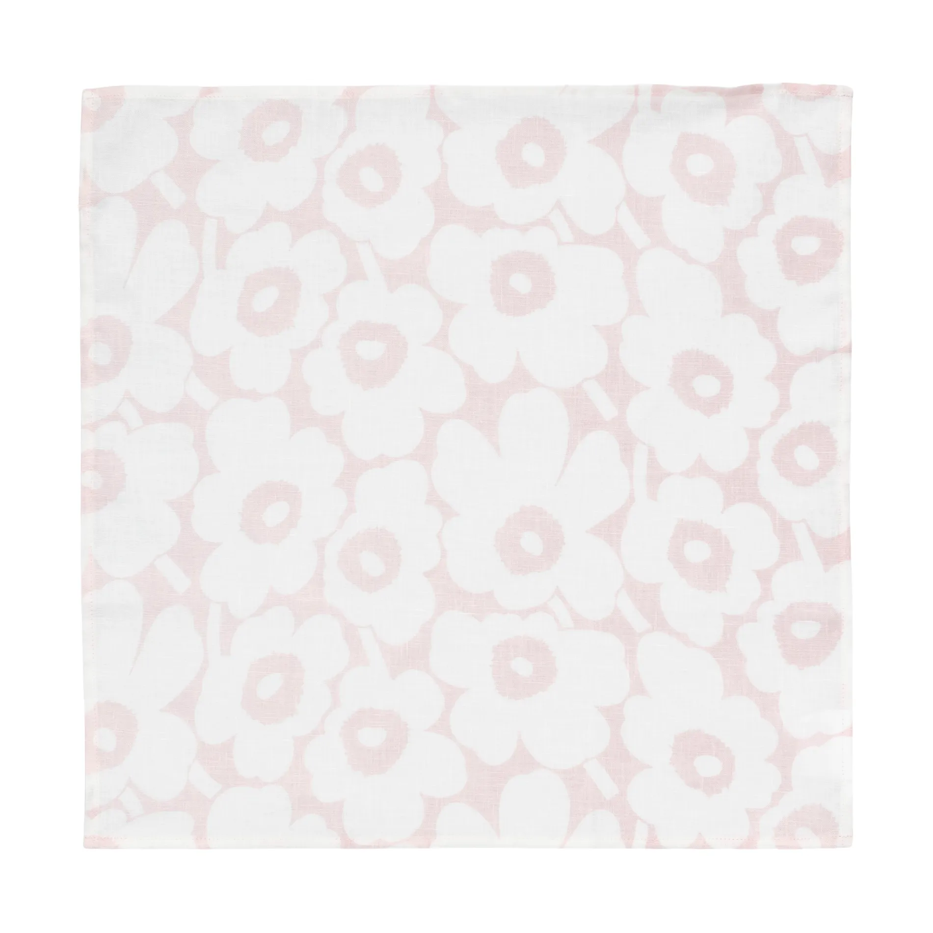 Serviette en tissu Mini unikko 43x43 cm, White-pink Marimekko