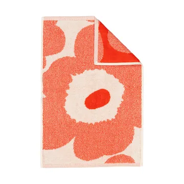 Serviette invité Unikko 32x50 cm - Off white-orange red - Marimekko