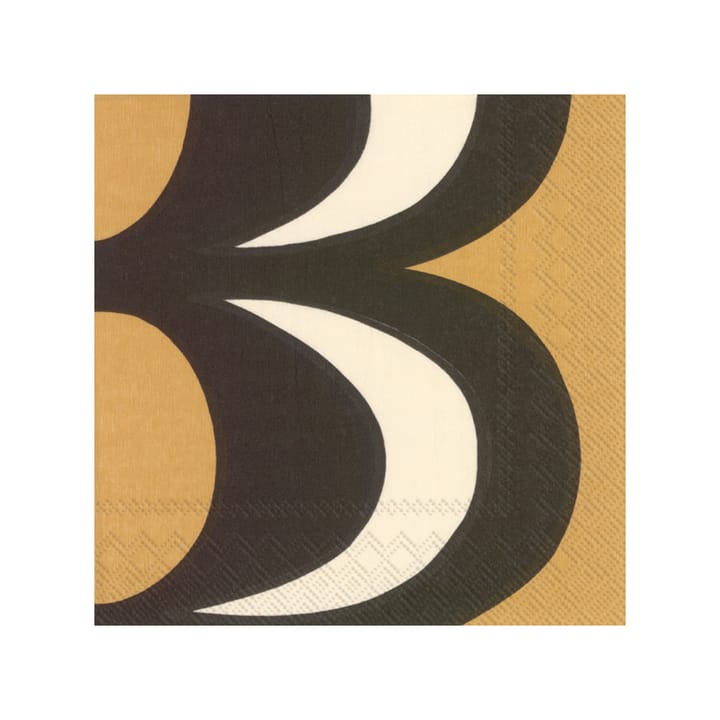 Serviette Kaivo 33x33 cm Lot de 20 - Black-cream - Marimekko