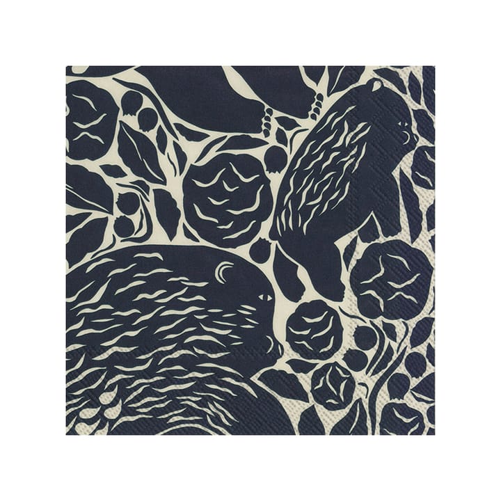 Serviette Karhuemo Lot de 20 - Linen-Black - Marimekko