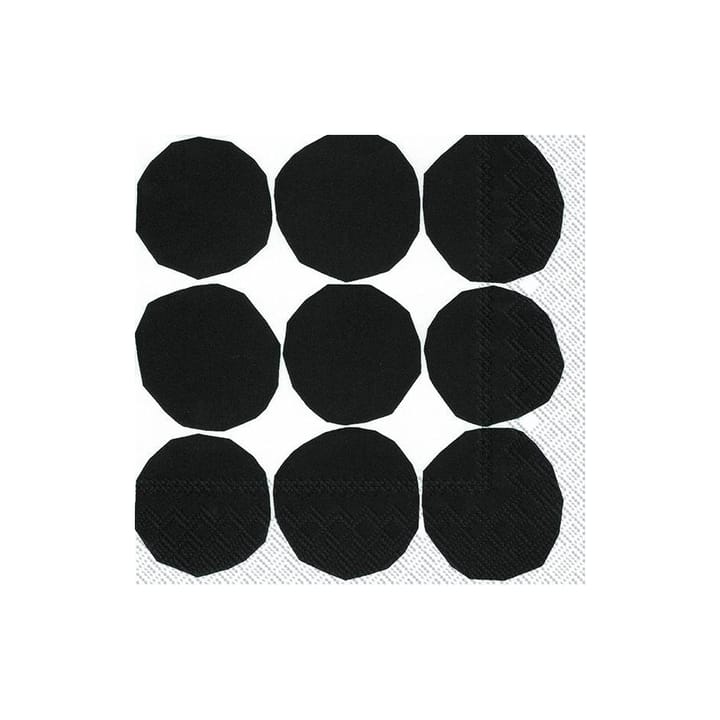 Serviette Kivet 33x33 cm Lot de 20 - Noir-blanc - Marimekko