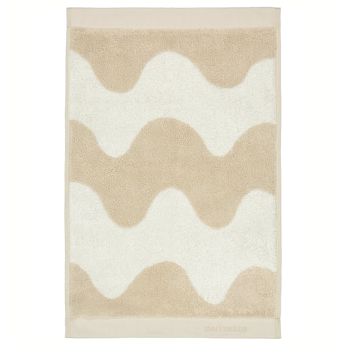 Marimekko Serviette Lokki beige-blanc 30x50 cm | Design Scandinave | Serviettes de toilette | Beige