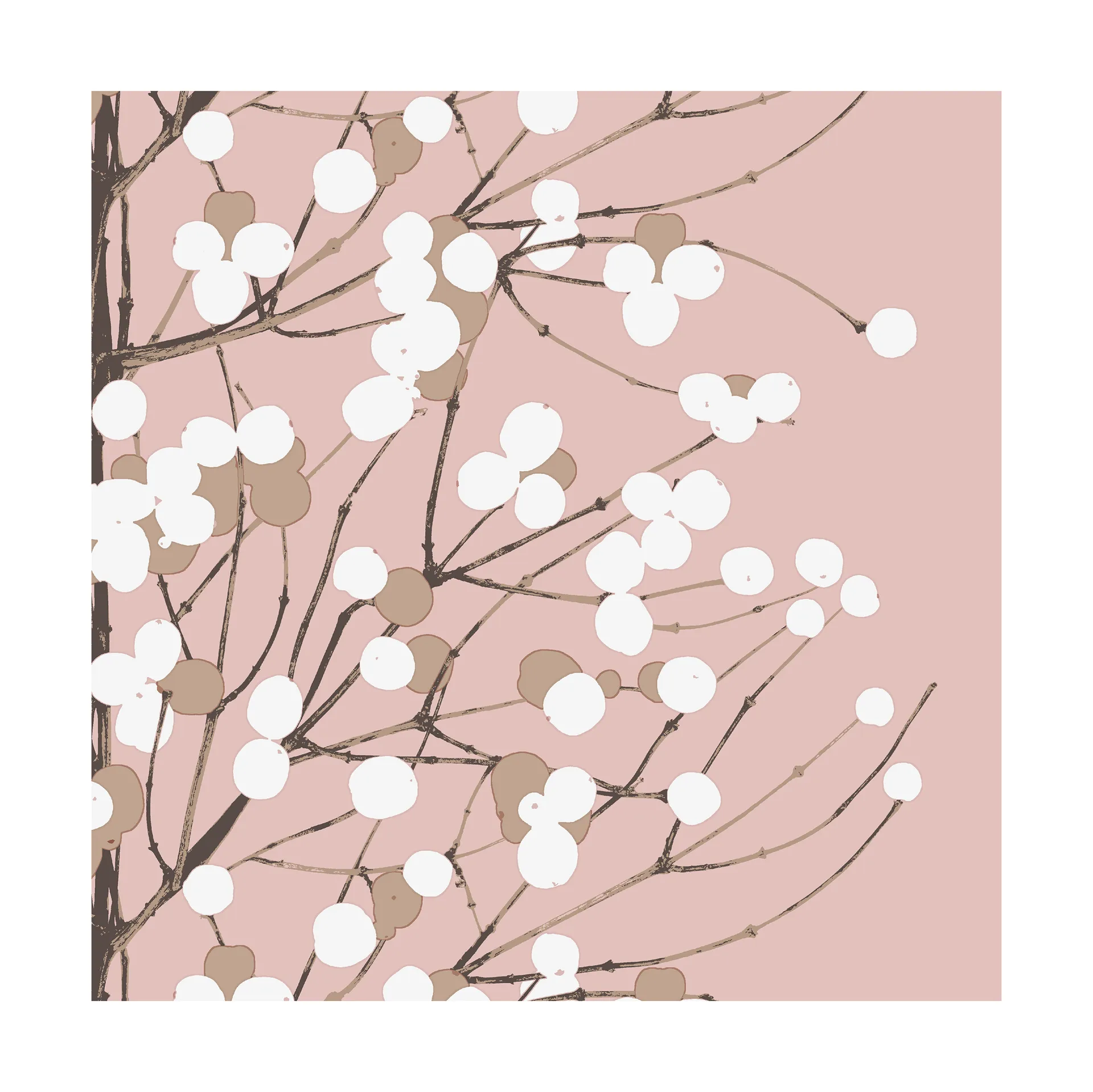 Serviette Lumimarja 33x33 cm Lot de 20, Rose Marimekko