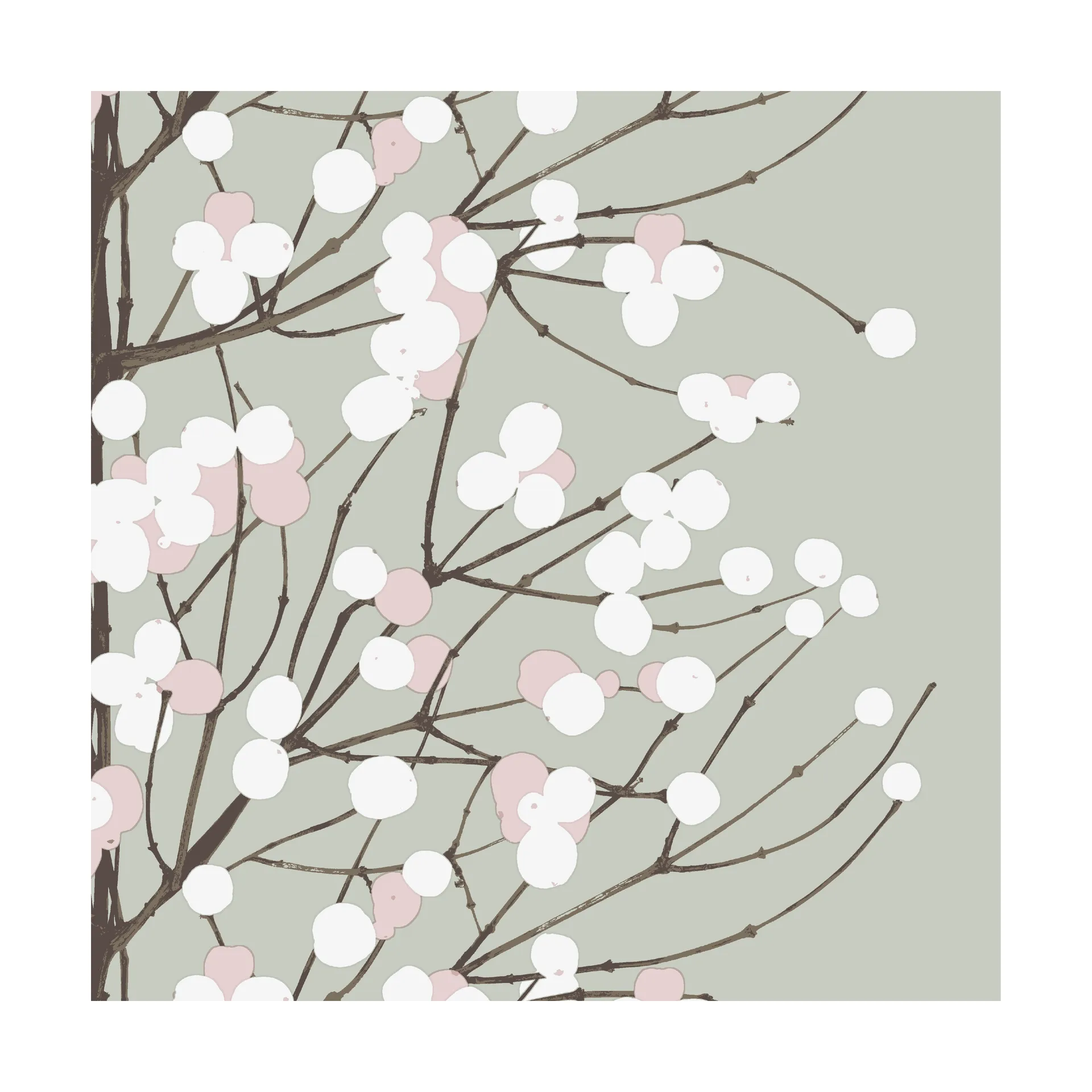 Serviette Lumimarja 33x33 cm Lot de 20, Sage Marimekko