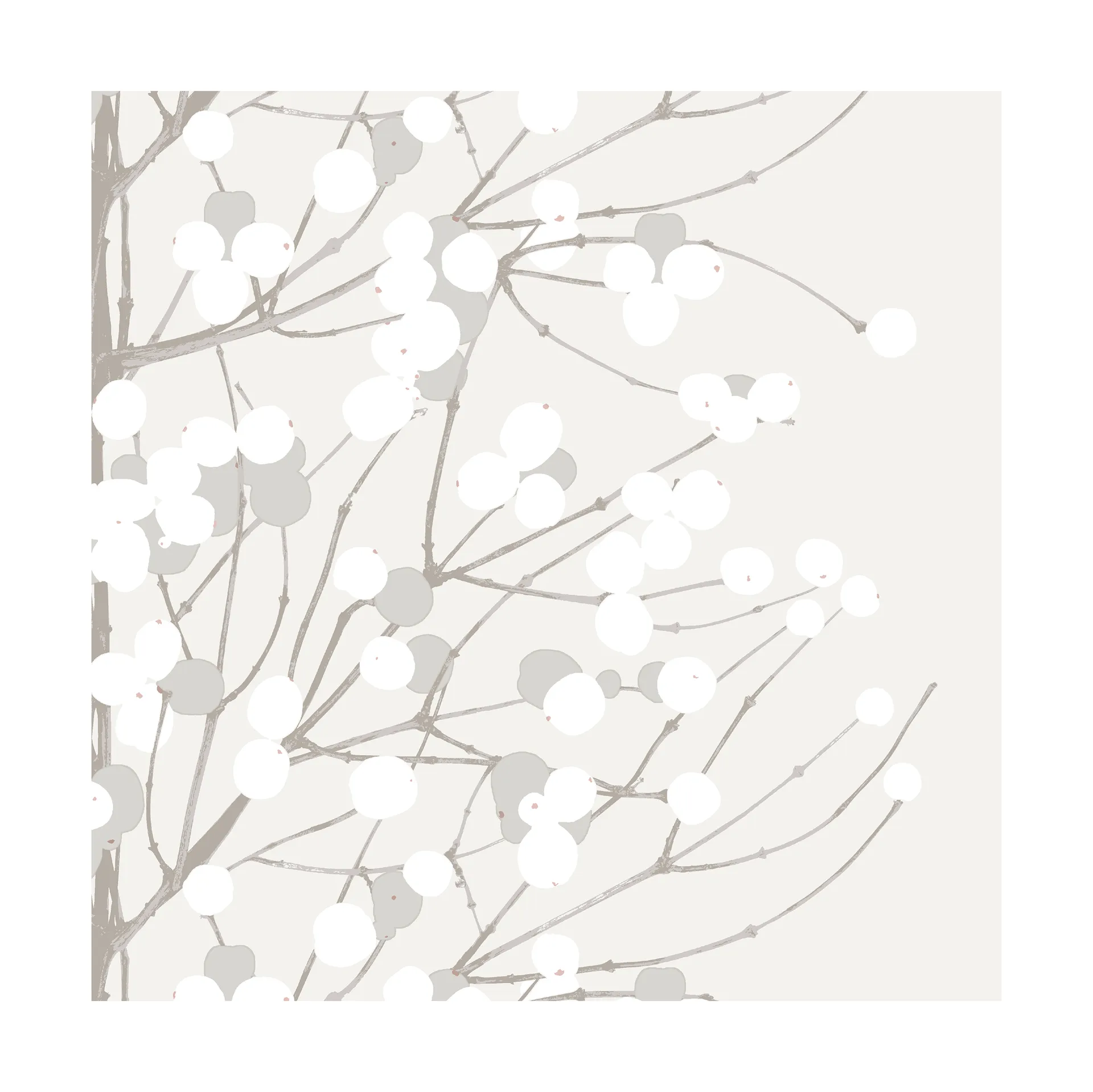 Serviette Lumimarja 33x33 cm Lot de 20, White Marimekko