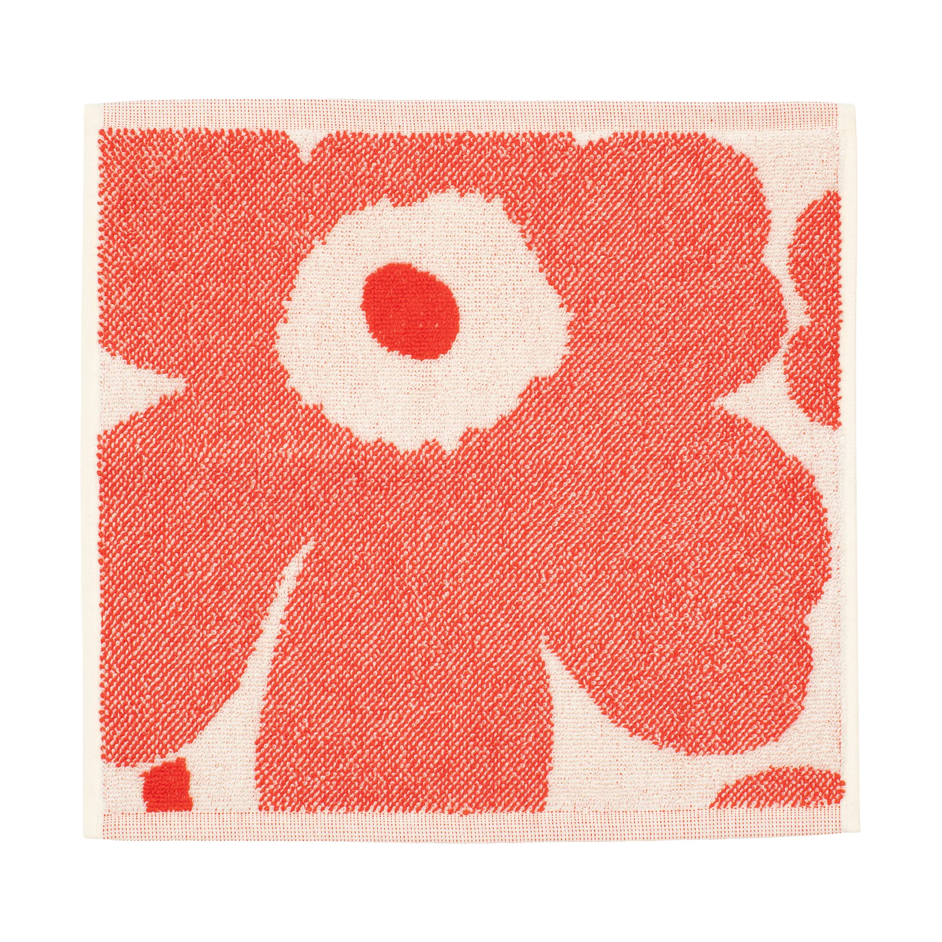 Serviette mini Unikko 32x32 cm, Off white-orange red Marimekko