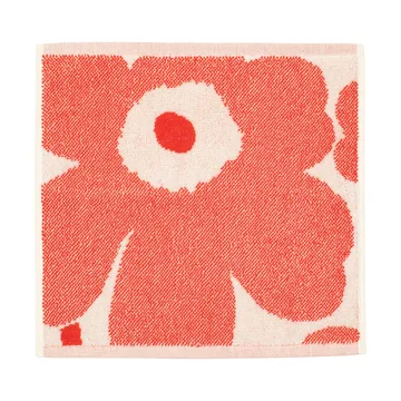 Serviette mini Unikko 32x32 cm - Off white-orange red - Marimekko