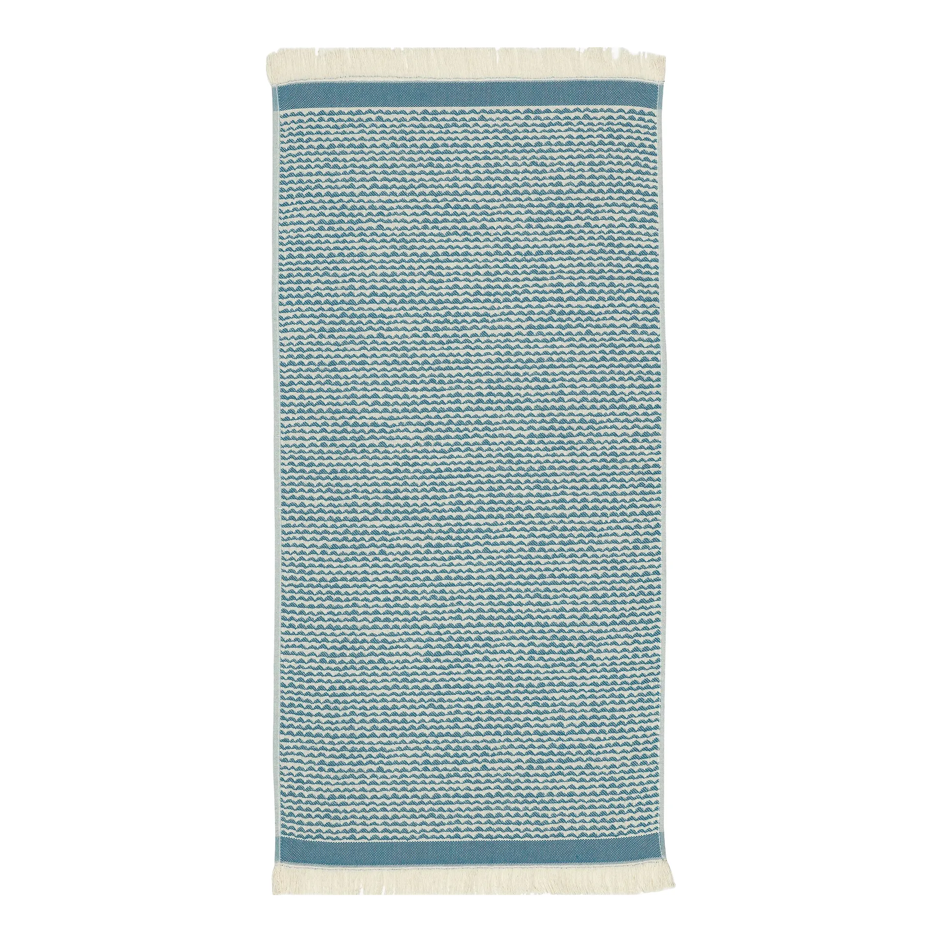Serviette Papajo blanc cassé-turquoise, 50x100 cm Marimekko