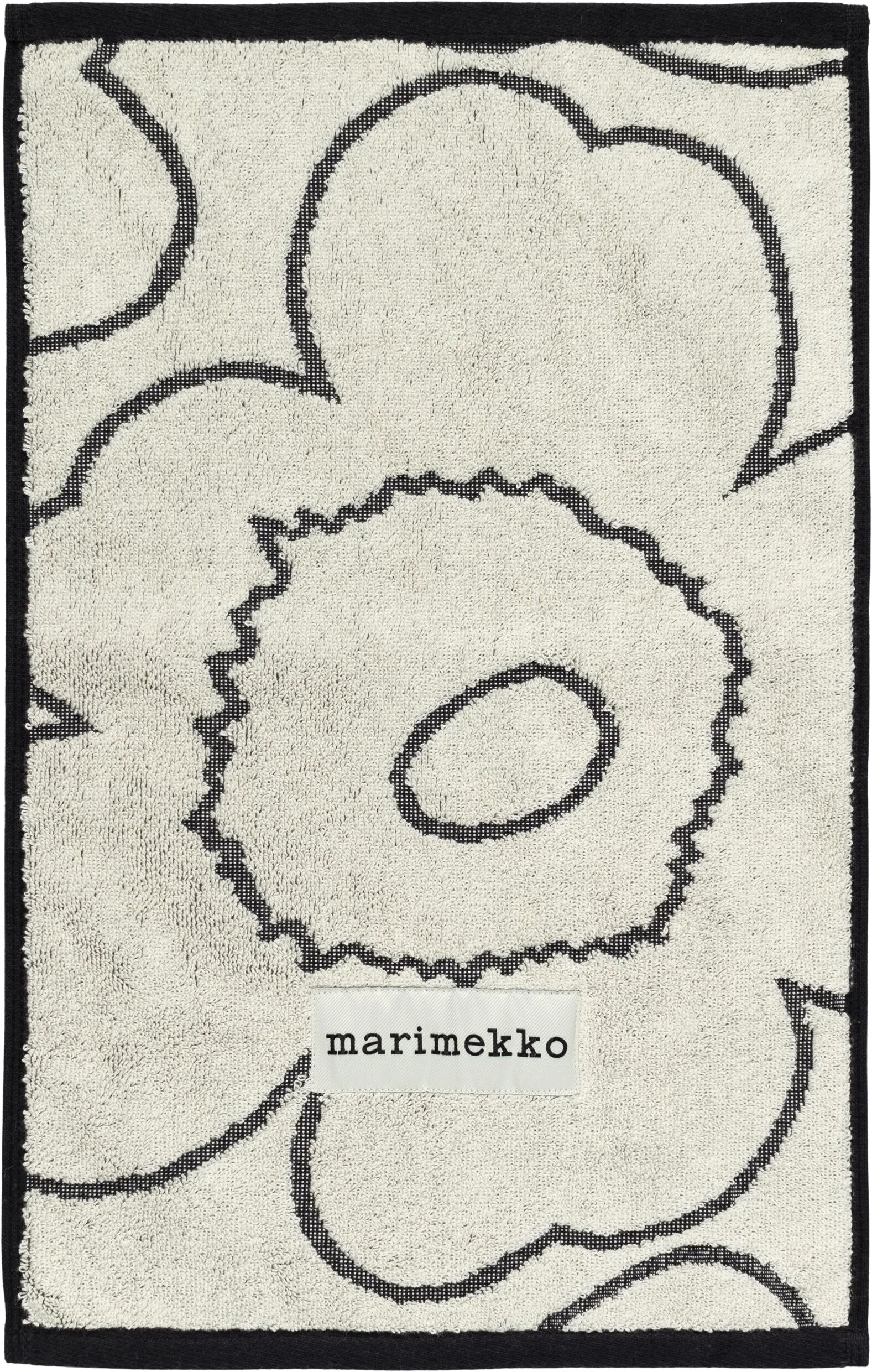 Serviette Piirto Unikko 30x50 cm, Ivory-black Marimekko
