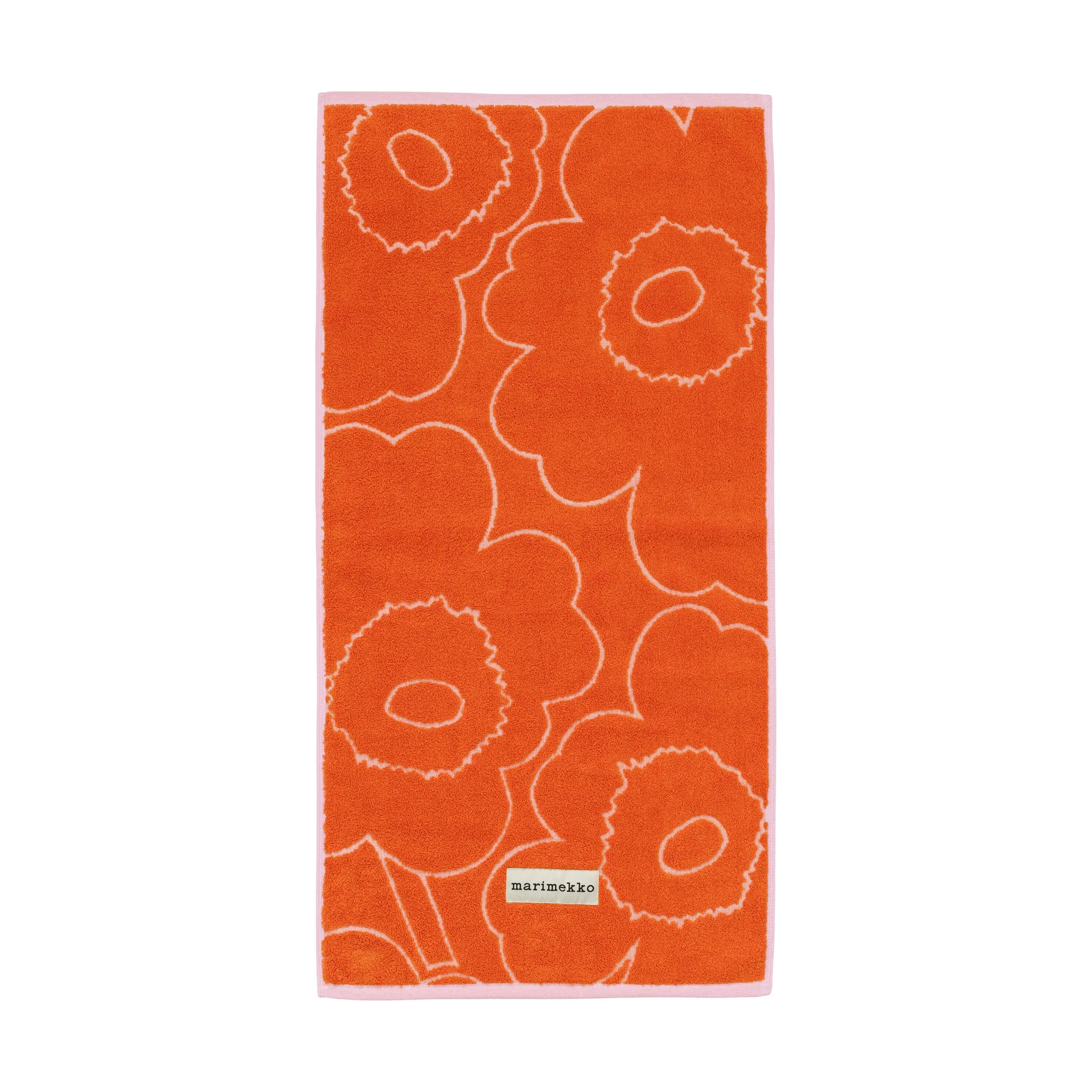 Serviette Piirto Unikko 50x100 cm, Burnt orange-pink Marimekko