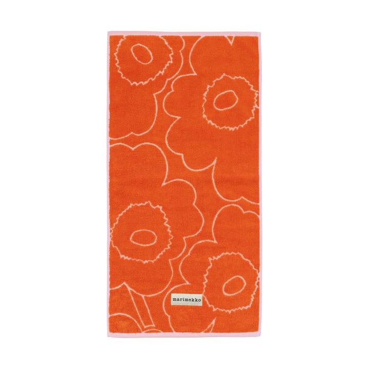 Serviette Piirto Unikko 50x100 cm - Burnt orange-pink - Marimekko