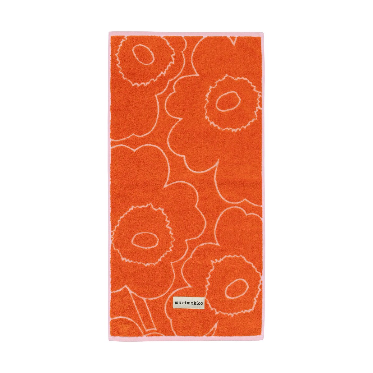 Marimekko Serviette Piirto Unikko 50x100 cm Burnt orange-pink
