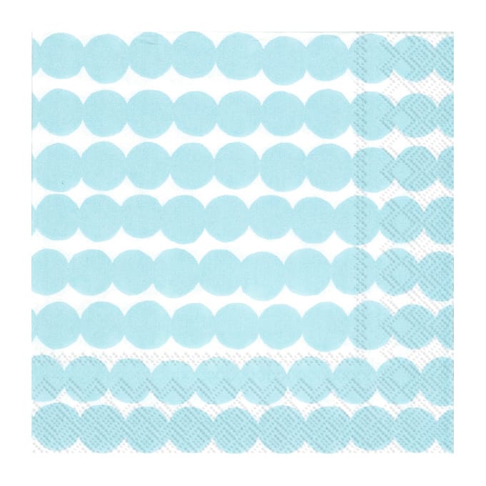 Serviette Räsymatto 33x33 cm Lot de 20 - Bleu clair - Marimekko
