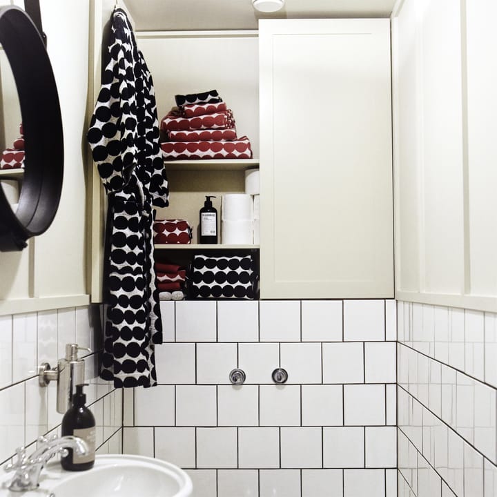 Serviette Räsymatto noire, Serviette de bain 70x150 cm Marimekko