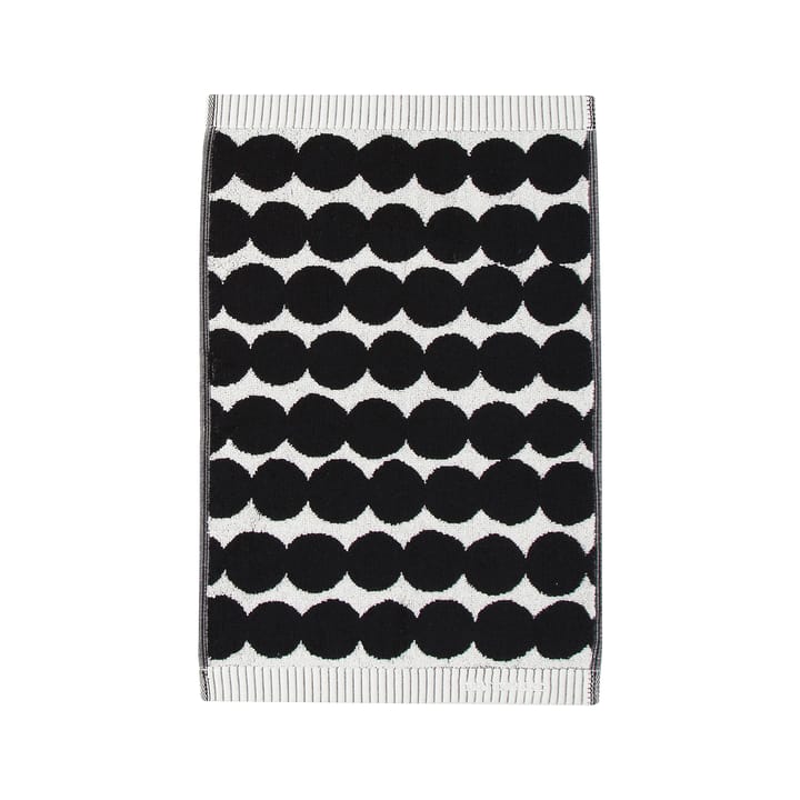 Serviette Räsymatto noire - serviette d'invité30x50 cm - Marimekko
