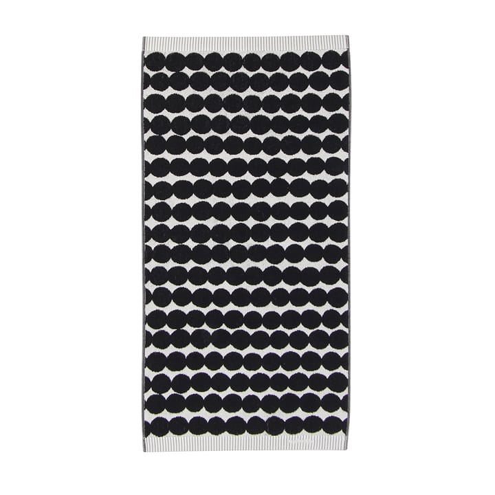 Serviette Räsymatto noire - Serviette pour les mains 50x100 cm - Marimekko