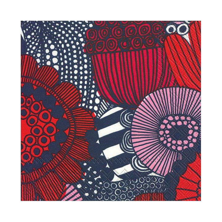 Serviette Siirtolapuutarha 33x33 cm Lot de 20 - Rose - Marimekko