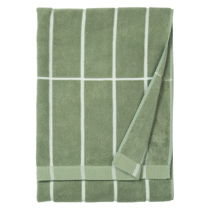 Serviette Tiiliskivi gris vert-blanc - 75x150 cm - Marimekko