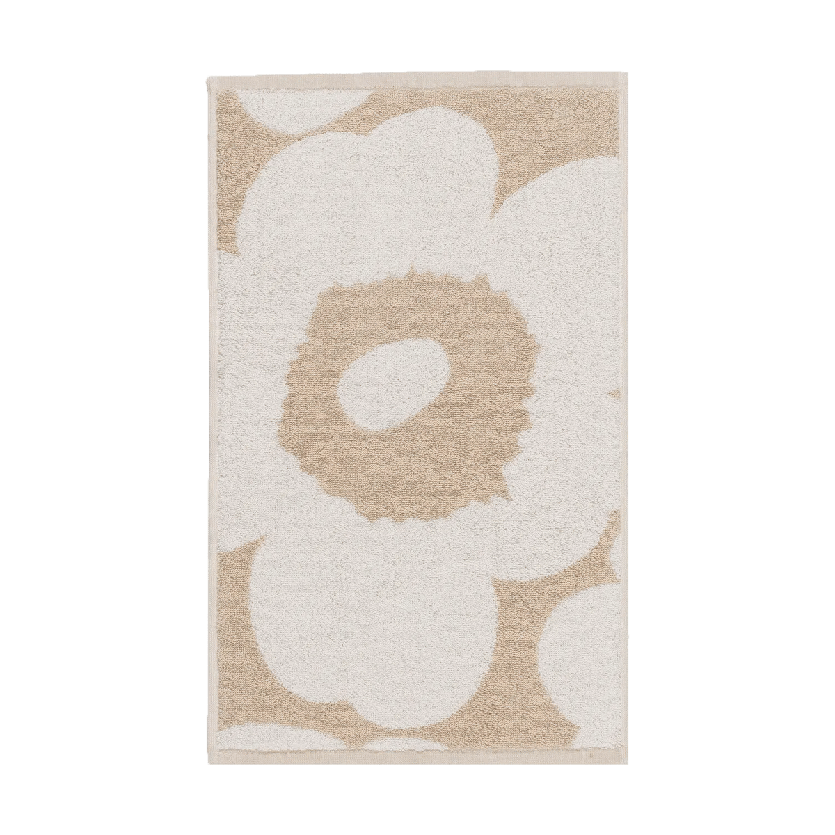 Marimekko Serviette Unikko 30x50 cm Beige-white | Design Scandinave | Serviettes de toilette | Beige