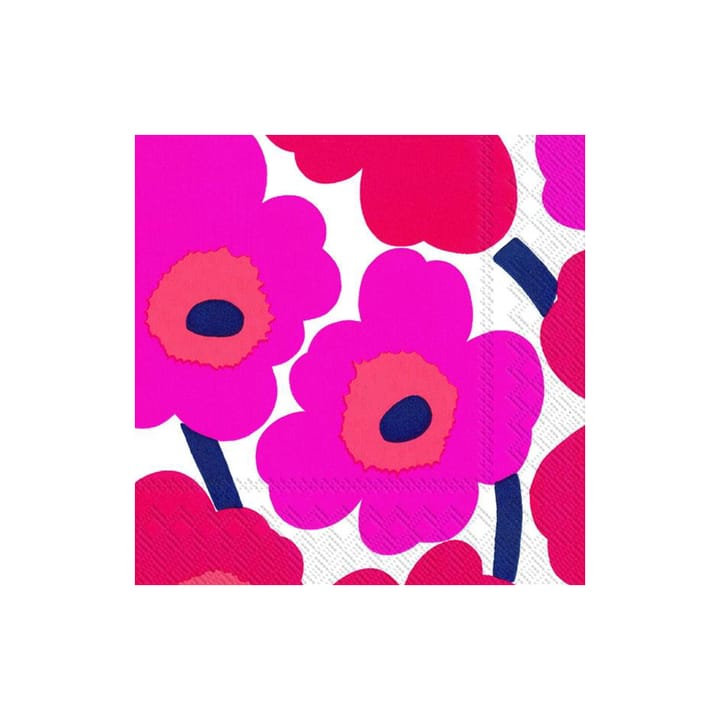 Serviette Unikko 33x33 cm Lot de 20 - Rouge - Marimekko