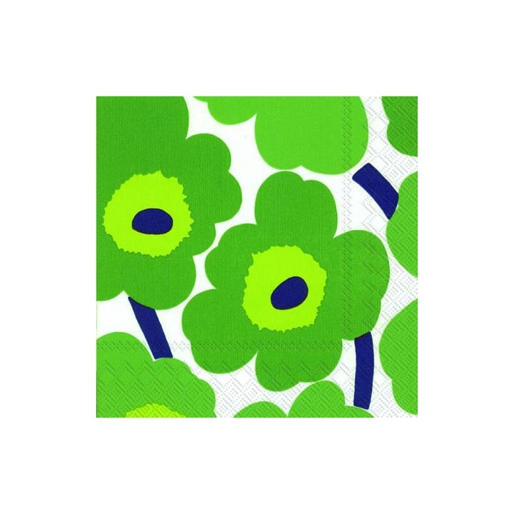 Serviette Unikko 33x33 cm Lot de 20 - Vert - Marimekko