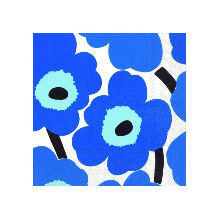 Serviette Unikko 40x40 cm Lot de 20 - Bleu - Marimekko