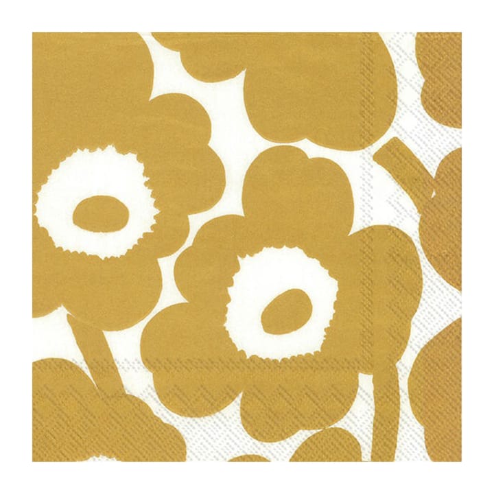 Serviette Unikko 40x40 cm Lot de 20 - White-gold - Marimekko