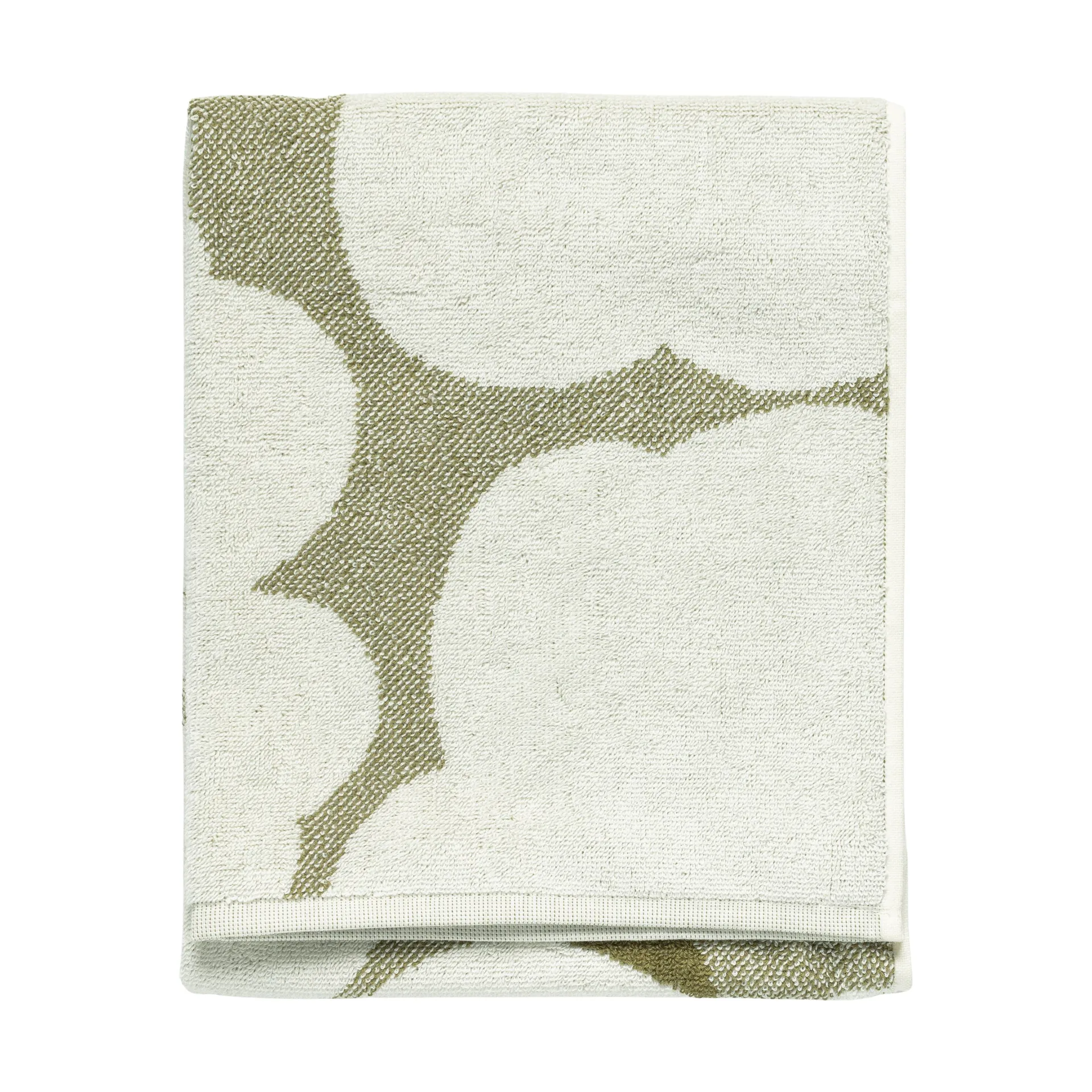 Serviette Unikko 50x70 cm, Green umber-cream Marimekko
