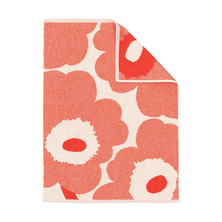 Serviette Unikko 50x70 cm - Off white-orange red - Marimekko