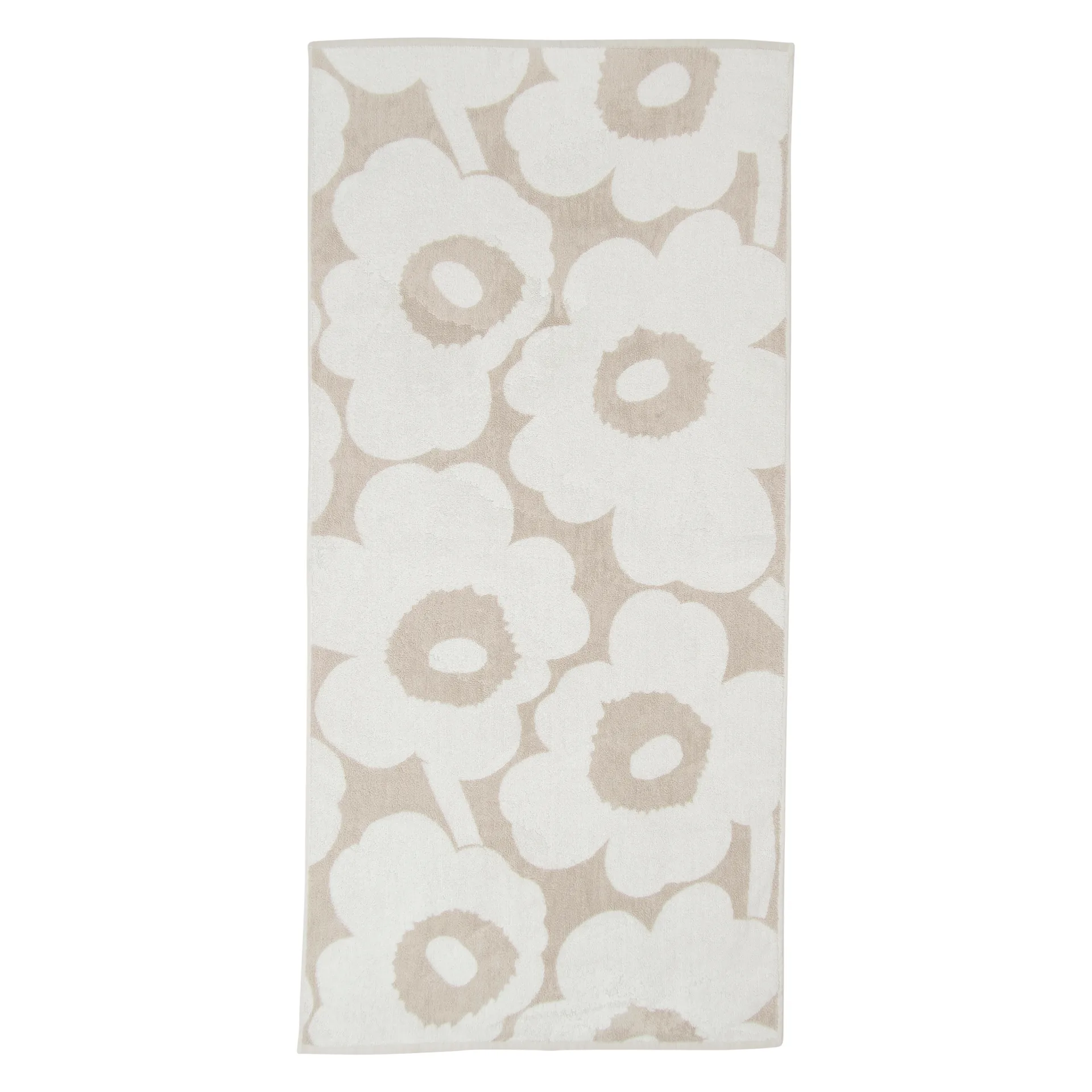Serviette Unikko beige-blanc, 70x150 cm Marimekko