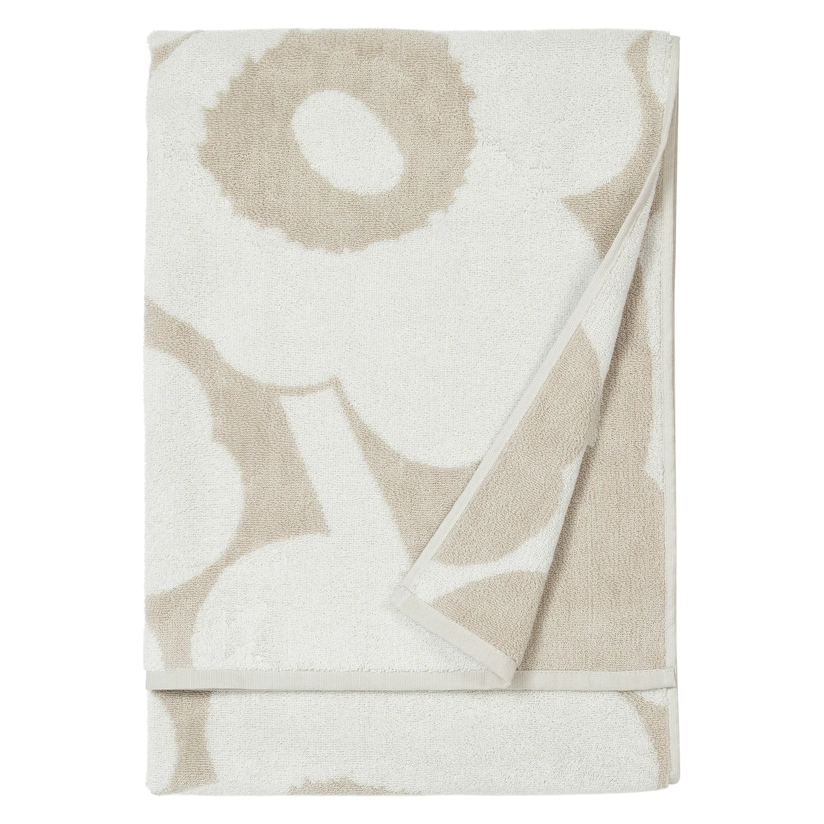 Serviette Unikko beige-blanc, 70x150 cm Marimekko