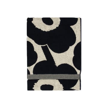 Serviette Unikko Blanc nature-bleu foncé - 70x150 cm - Marimekko