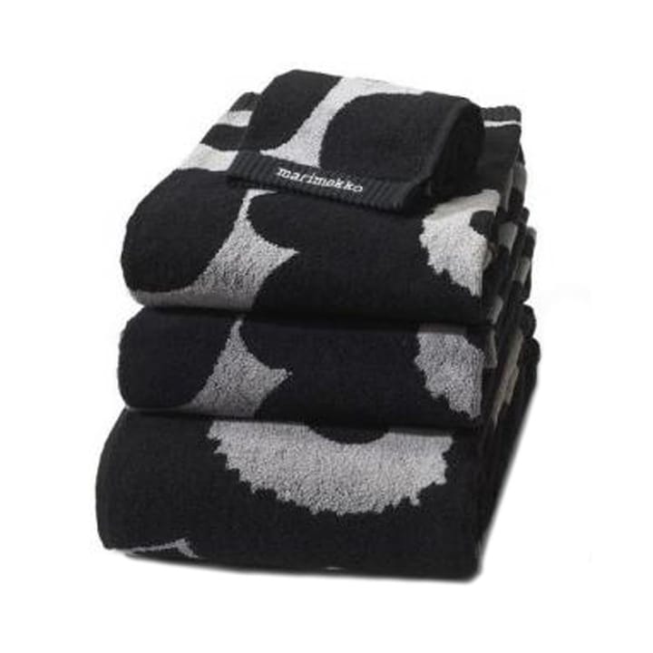 Serviette Unikko noir-sable - serviette d´invité - Marimekko