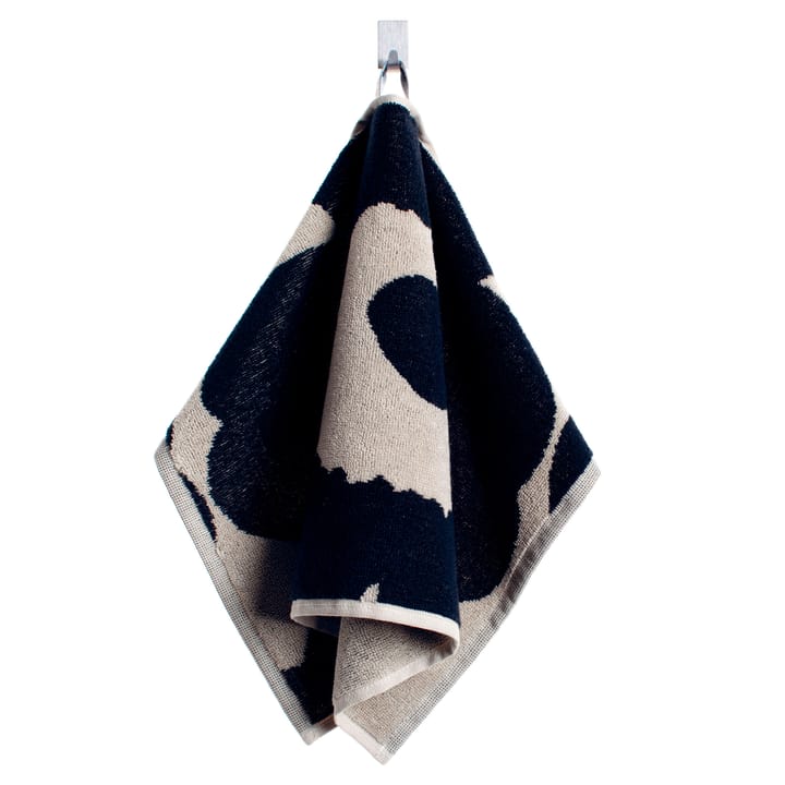 Serviette Unikko noir-sable - serviette d´invité - Marimekko