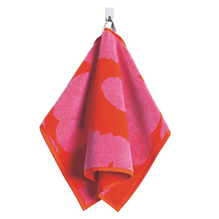 Serviette Unikko rouge-rose - serviette d´invité - Marimekko