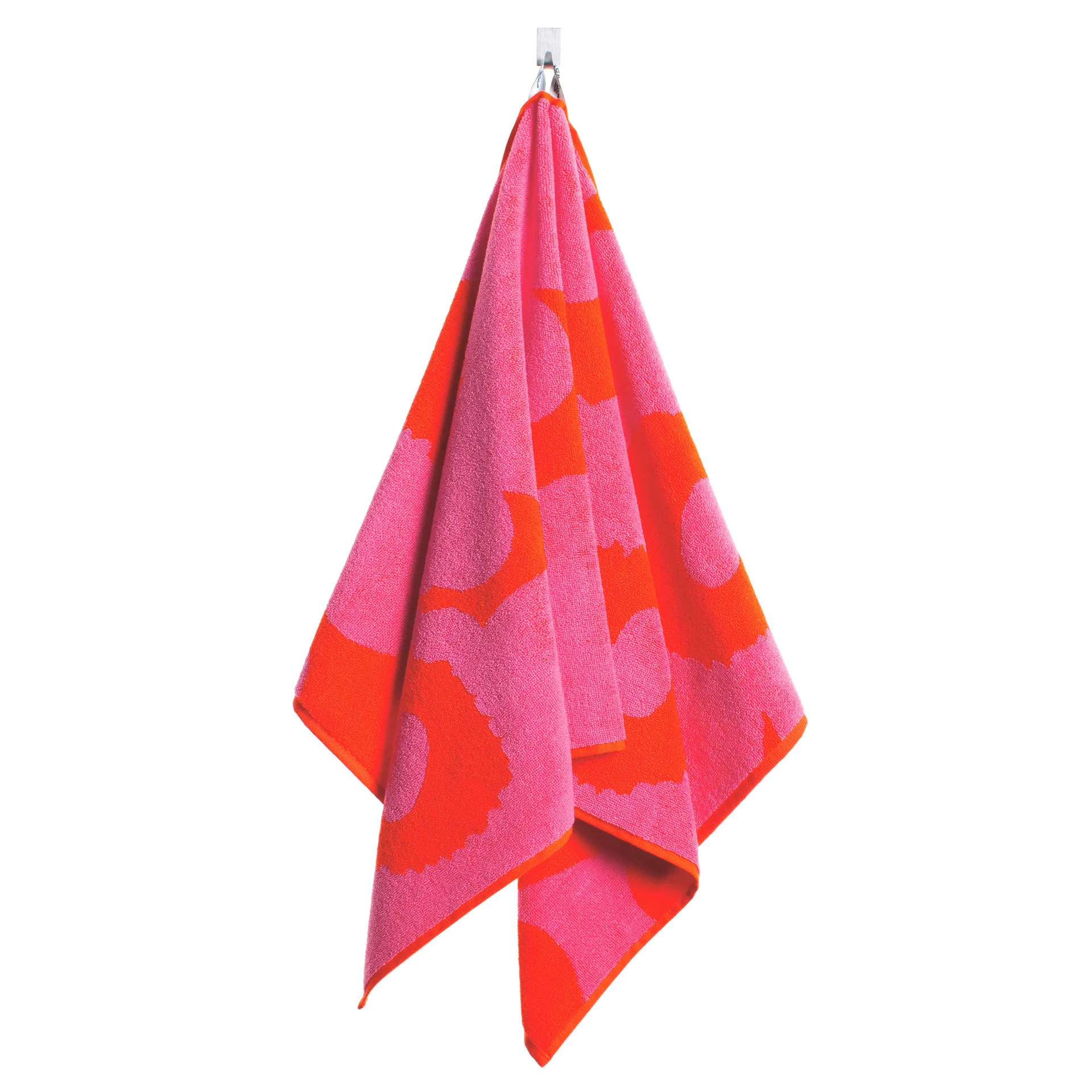 Serviette Unikko rouge-rose, serviette Marimekko