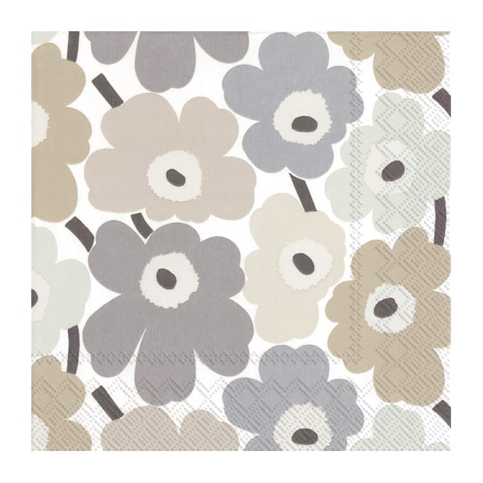 Serviette Unikot 33x33 cm 20-pack - Lin - Marimekko