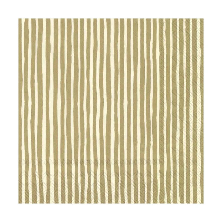 Serviette Varvunraita 33x33 cm Lot de 20, Gold Marimekko