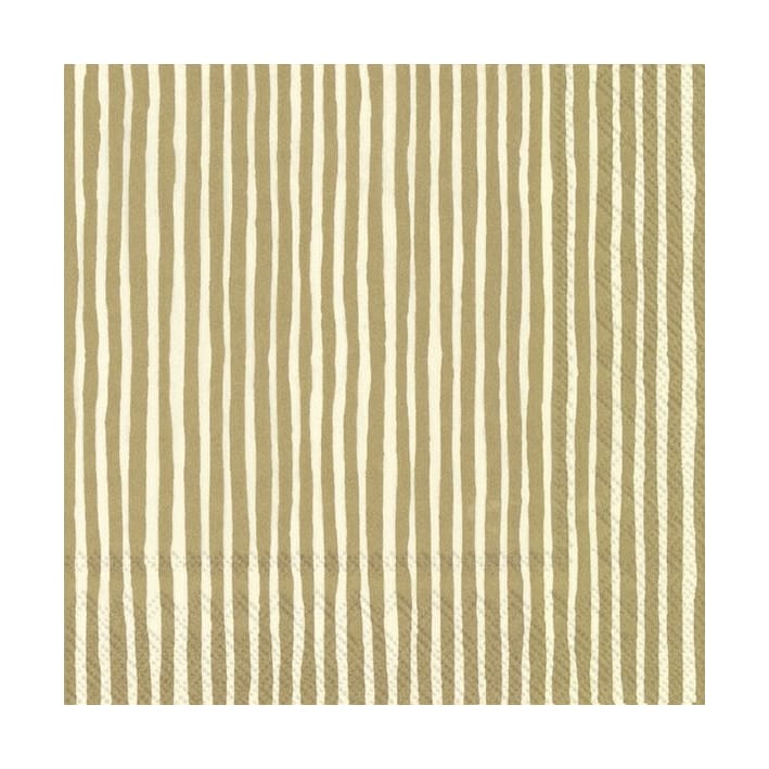 Serviette Varvunraita 33x33 cm Lot de 20, Gold Marimekko