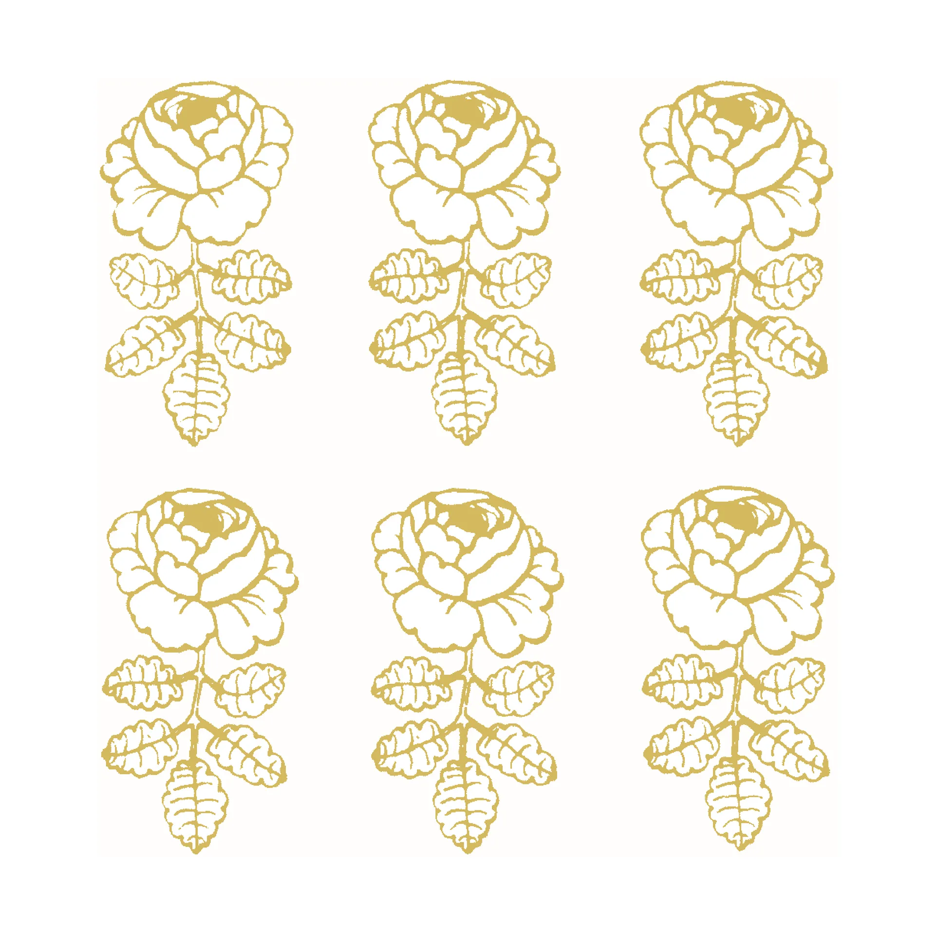 Serviette Vihkiruusu 33x33 cm 20-pack, Gold-white Marimekko