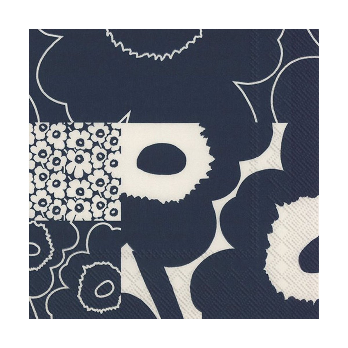Marimekko Serviettes Kollaasi 33x33 cm , Pack de 20 Bleu foncé
