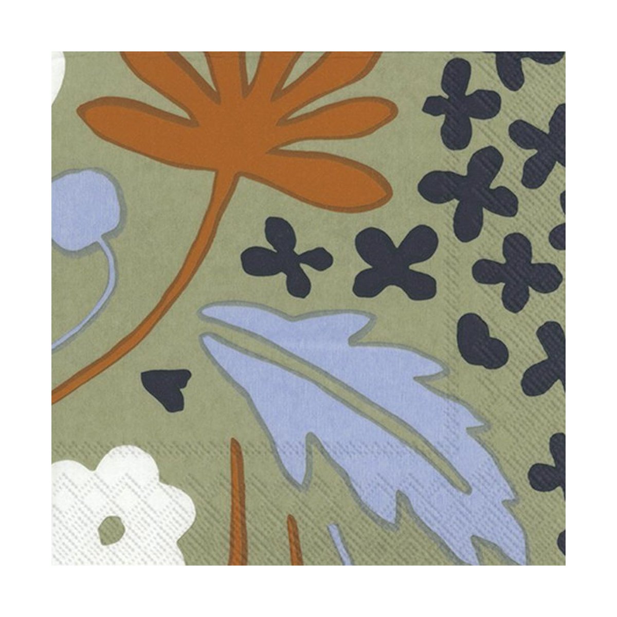 Marimekko Serviettes Suvi 33x33, Pack de 20 Vert | Design Scandinave | Serviettes en papier | Vert