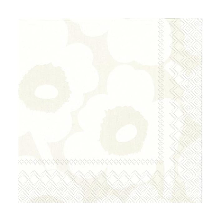 Serviettes Unikko 33x33 cm, lot de 20 - White-grey - Marimekko