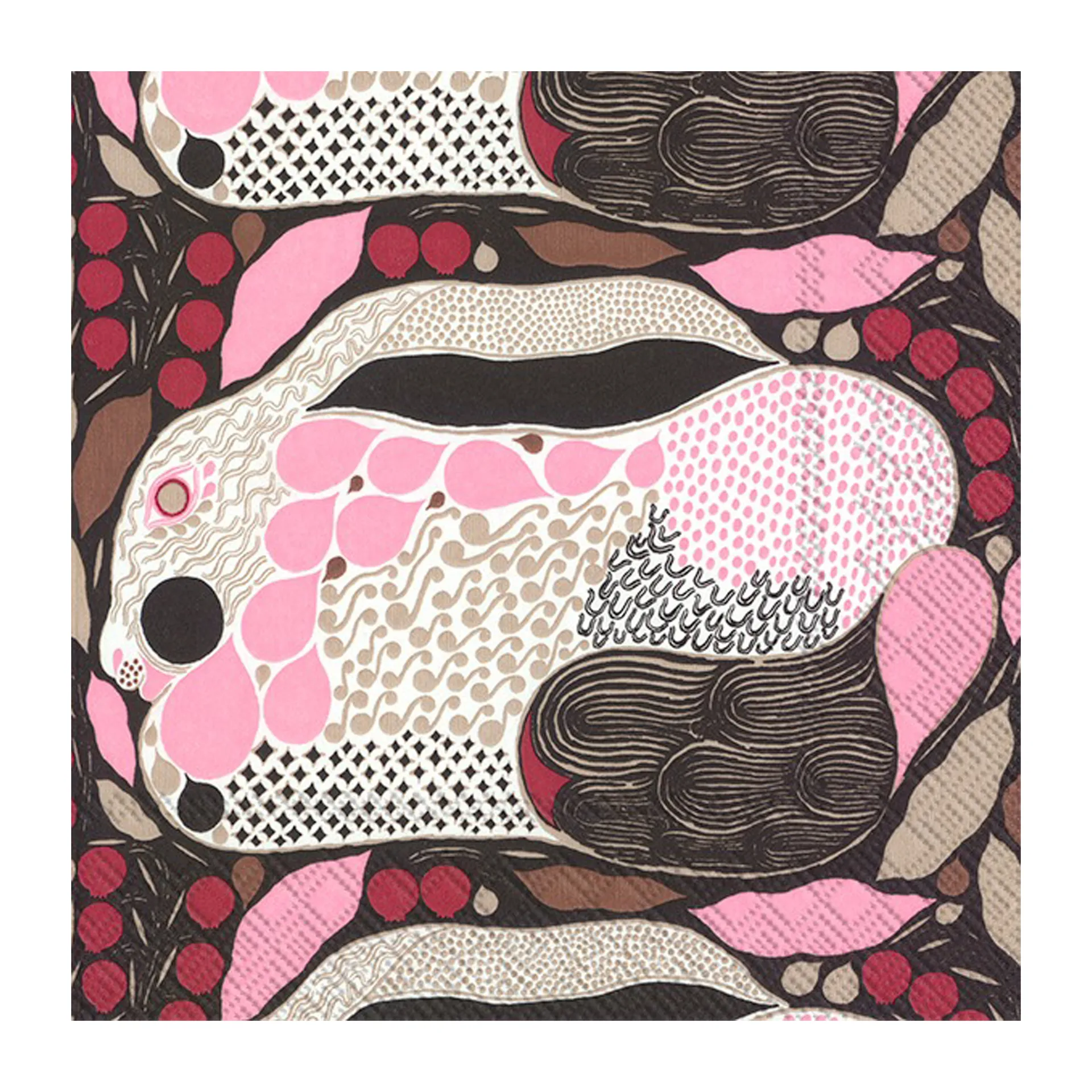 Set de 20 serviettes Rusakko 33x33 cm, Blue Marimekko