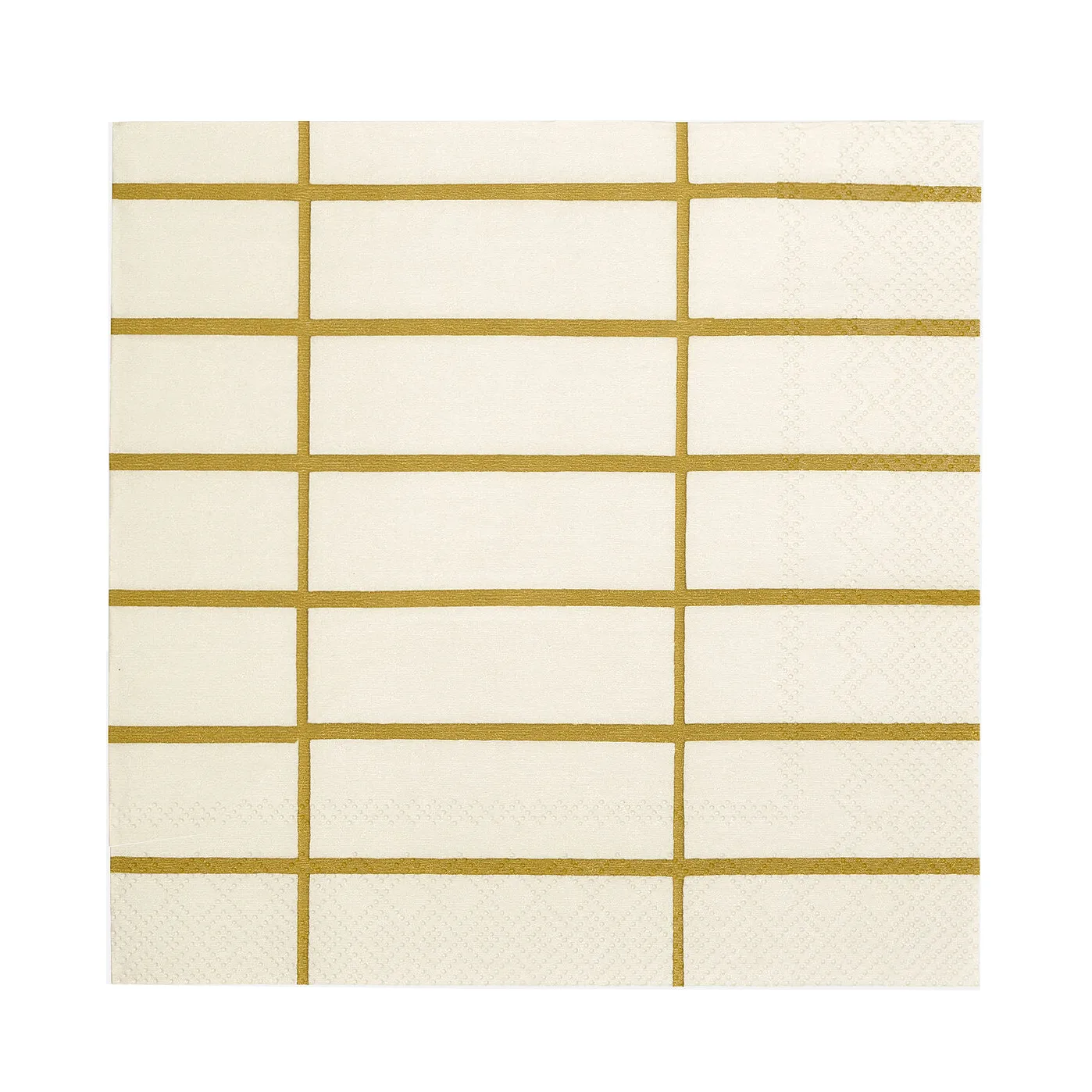 Set de 20 serviettes Tiiliskivi 33x33 cm, Linen-ochre Marimekko