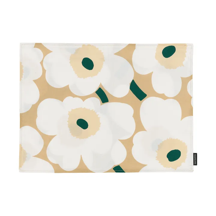 Set de dessous de plat Pieni Unikko en acrylique - Sand-white-hay-emerald - Marimekko