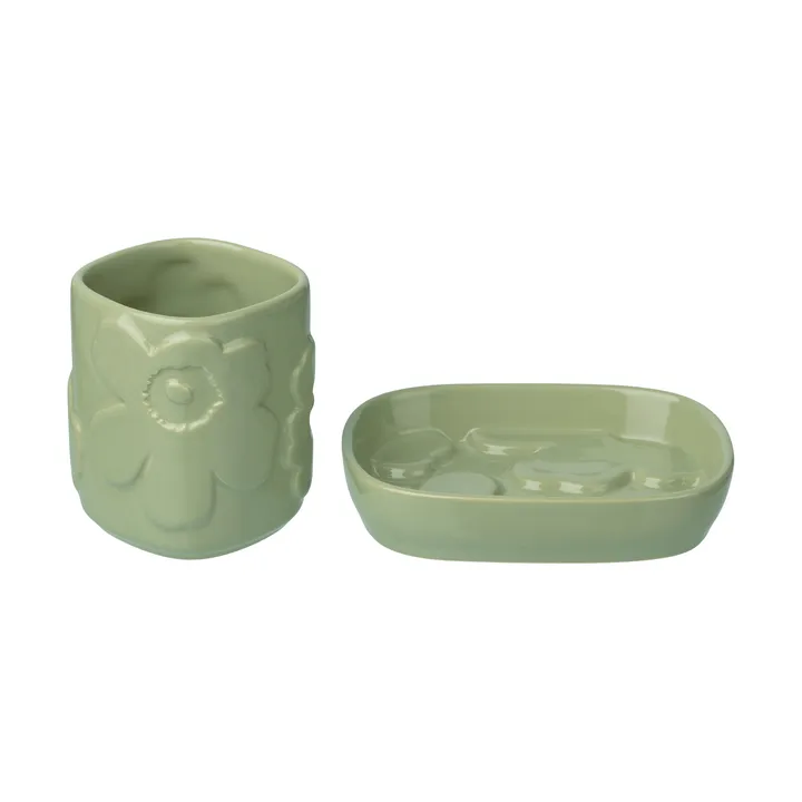 Set de salle de bain Unikko 2 pièces - Pear - Marimekko